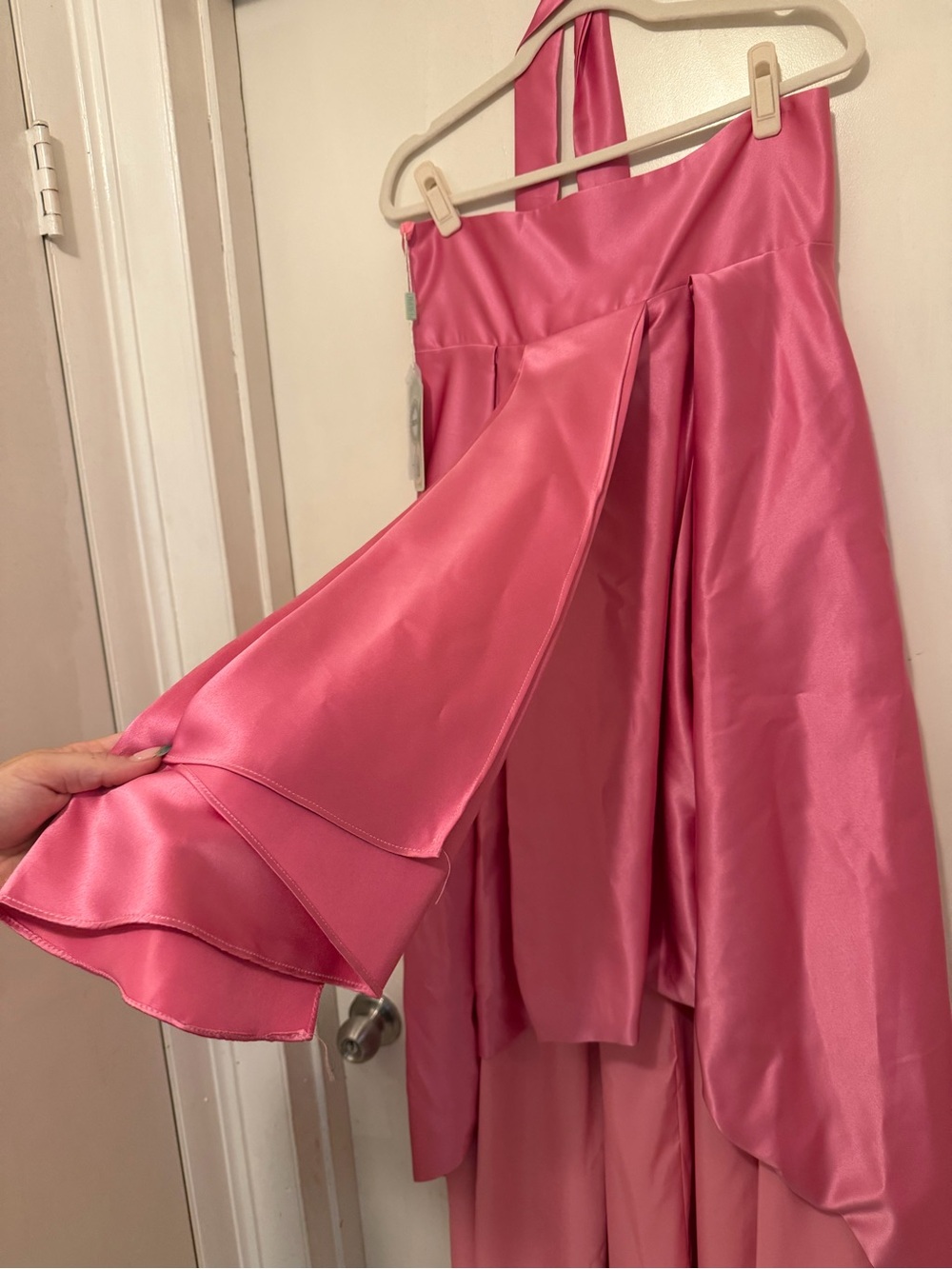 Women’s Pink Satin ribbon gown - Picture 8 of 8